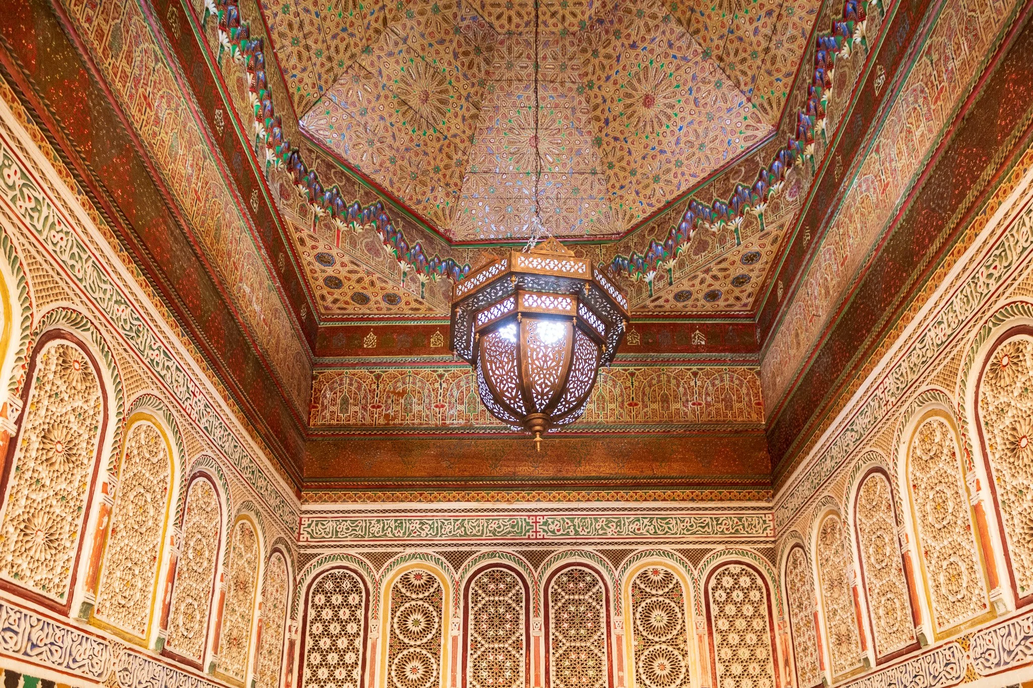 Bahia Palace courtyard in Marrakech